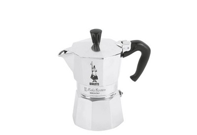 Bialetti Moka Express Espressokocher 3 Tassen Aluminium silber Herdkanne