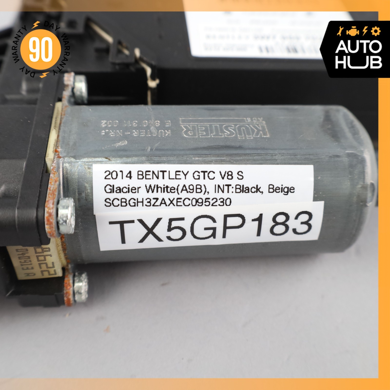 12-18 Bentley Continental GTC GT Front Right Door Window Regulator Motor OEM 49k