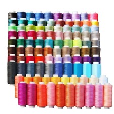 100 Colors Polyester Threads Sewing Thread Kits for Sewing Machines Hand Sewing