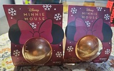 Disney Minnie Mouse Burgundy Bath Fizzer Set Of 2