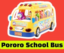 Pororo Sound  Light Music Bus Toy  Korean Educational Play Vehicle for Gifts