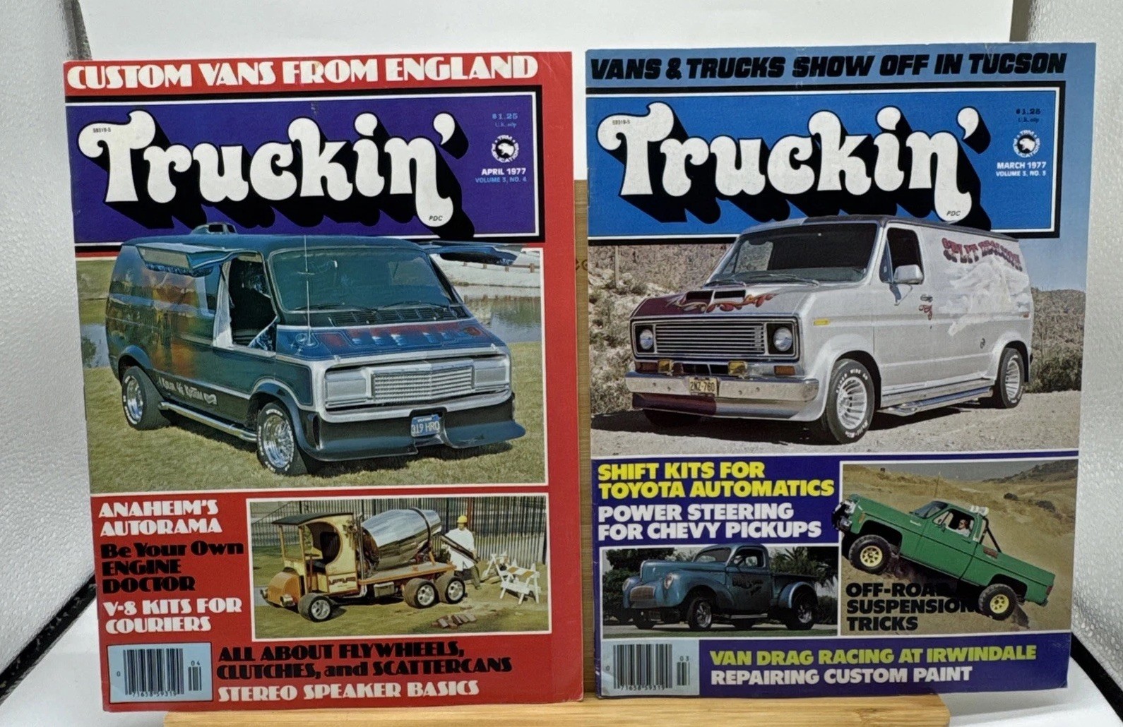LOT OF 12 COMPLETE YEAR 1977 Vintage Truckin' Magazine Van Custom Bronco Trucks thumbnail 4