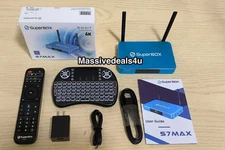 NEW 2026 SuperBOX S7 MAX & Keyboard. 6K Android, 18+. 7 Day Live TV Rewind