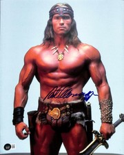 Arnold Schwarzenegger Signed Conan the Barbarian Photo 11x14 Beckett LOA