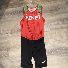 Nike Men s Kenya running Speedsuit Size M Red/Green/Black