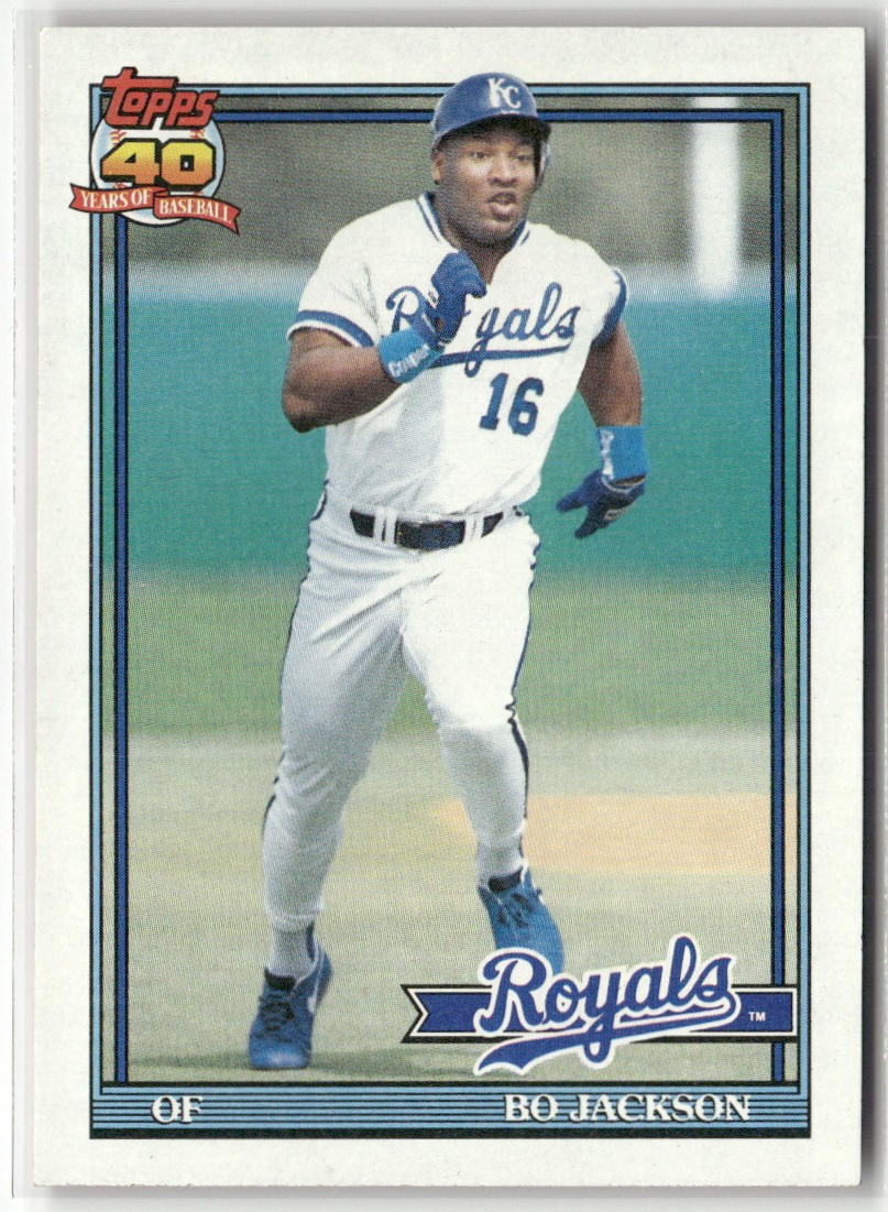 1991 TOPPS #600 BO JACKSON KANSAS CITY ROYALS