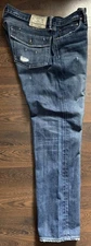 Rare Find Ralph Lauren York Classic Wash Bleeker 867 Distressed Denim 36w34L