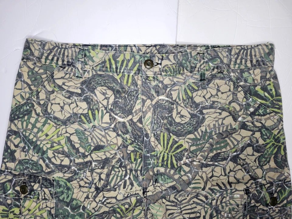 Pantalones cargo camuflados de colección cepillo country para hombre XL 40x32 cintura ajustable caza al aire libre años 90 Foto 2 de 4