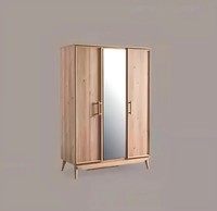Kleiderschrank Braun Holz Schlafzimmer MöBel Design SchräNke Edler Schrank