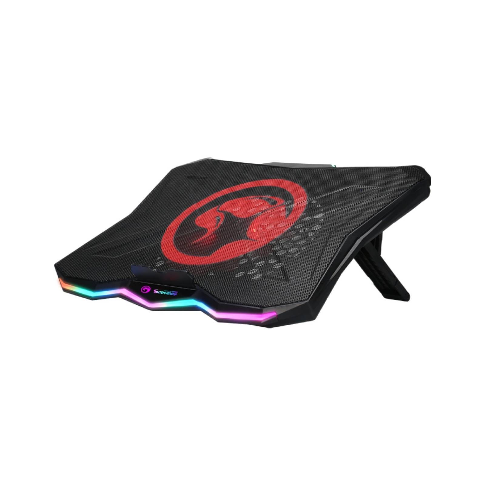 Marvo Scorpion Atlas USB Powered RGB Laptop Cooling Stand 17 Inch Black Red (FN- - Image 4