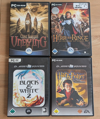 PC Spiele Paket EA Sammlung Black & White 2 Undying Harry Potter Herr der Ringe