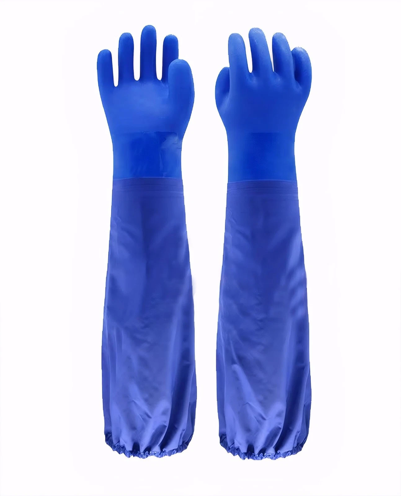 Guantes impermeables de 25 pulgadas de largo para trabajos químicos