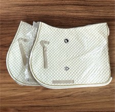 Full Numnah Saddle Pad Horse Cream And Gold