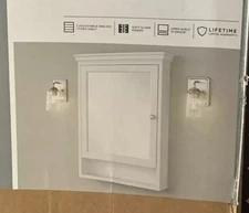 Glacier Bay 24-1/2 in. W x 33 in. H Framed Surface-Mount Bathroom Medicine