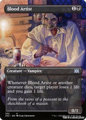 Blood Artist (Borderless) [2X2 - 352] - NM TCG MTG