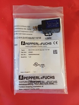 1x Pepperl und Fuchs Reflexions-Lichtaster / Lichtschranke 204901
