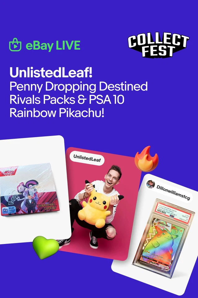UnlistedLeaf! Penny Dropping Destined Rivals Packs & PSA 10 Rainbow Pikachu