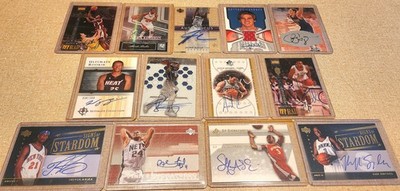 13 Card NBA Auto Lot Majority On Card ALL Authenticated Signature Autograph Mint