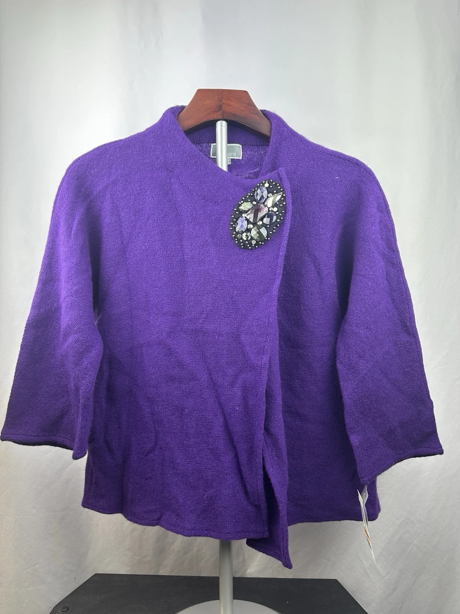 Pull à Cape Rouge Et Noir – JM Collection Petites – Taille PS – Neuf Avec étiquettes