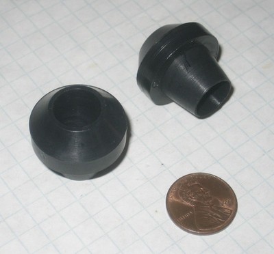 HEWI REPLACEMENT DOOR PULL BUSHING, NYLON, DOUBLE-TAPERED, 25mm DIAMETER