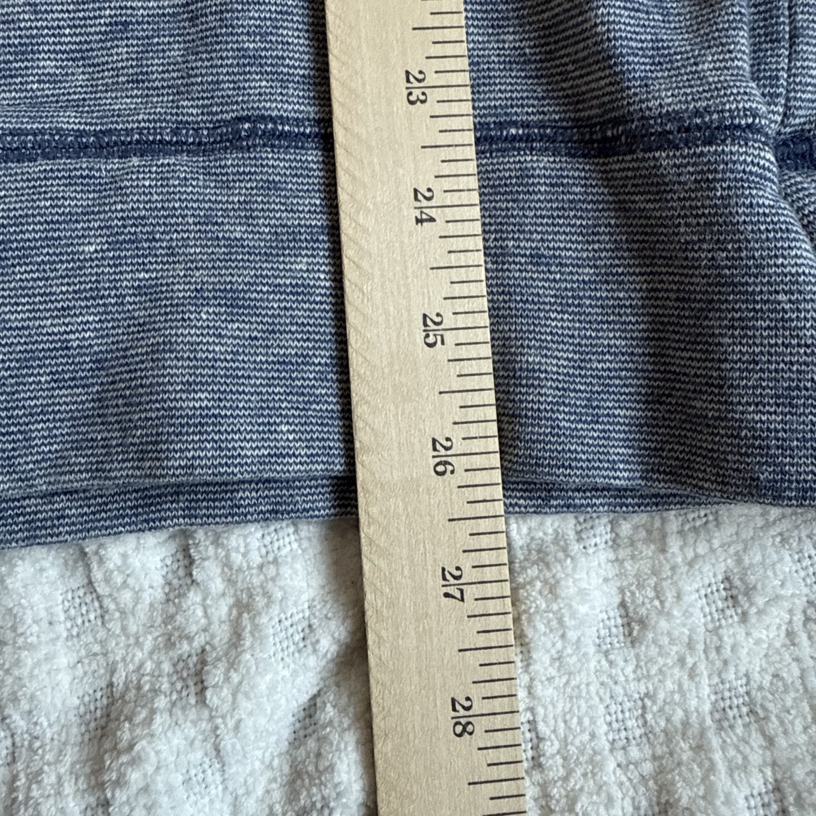 Jungmaven L Large 55% Hemp Organic Cotton Crewneck Sweatshirt Blue Stripe Fleece