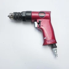 Illinois Industrial Tool Pneumatic Drill Driver IIT Metal Flake Red 3/8" Chuck