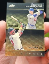 Marketplace image: 2023 Leaf Metal SUPERFRACTOR Shohei Ohtani / Ronald Acuna Jr. #D 1/1