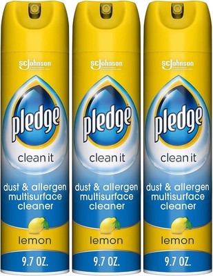 Pledge Everyday Clean Multi Surface Cleaner Aerosol, 9.7 Ounce (Pack of 3) 