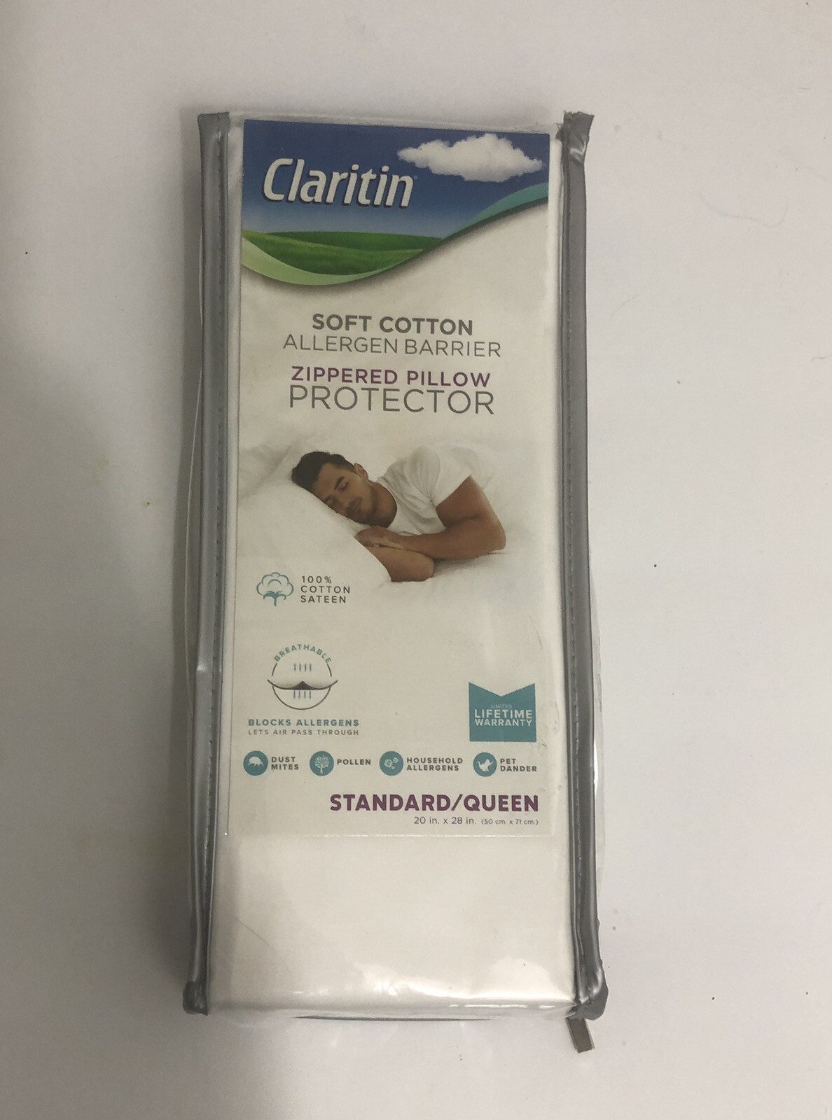claritin ultimate allergen barrier pillow protector