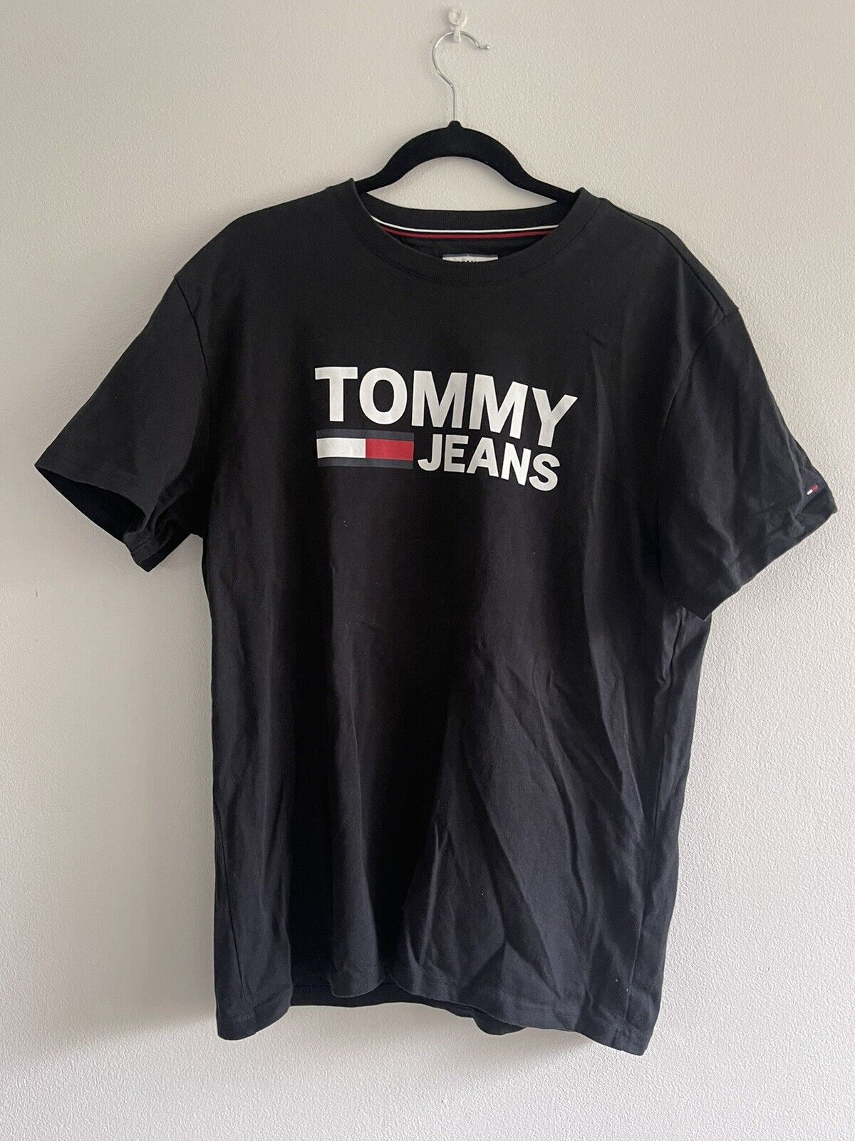 Tommy Hilfiger | Tommy Jeans Men’s Black T-Shirt … - image 1