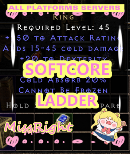 Raven Frost Ring Unique Ring🌺Diablo 2 D2R Softcore LADDER🌺PC-SWITCH-PS-XBOX - Photo 1/1