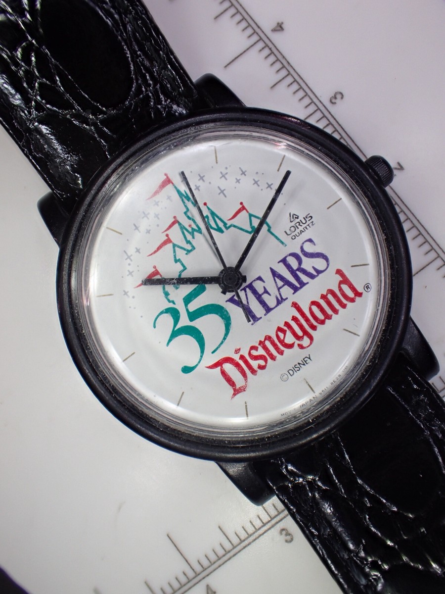 Disneyland 35th Anniversary Watch Disney Wrist Band Lorus Quartz