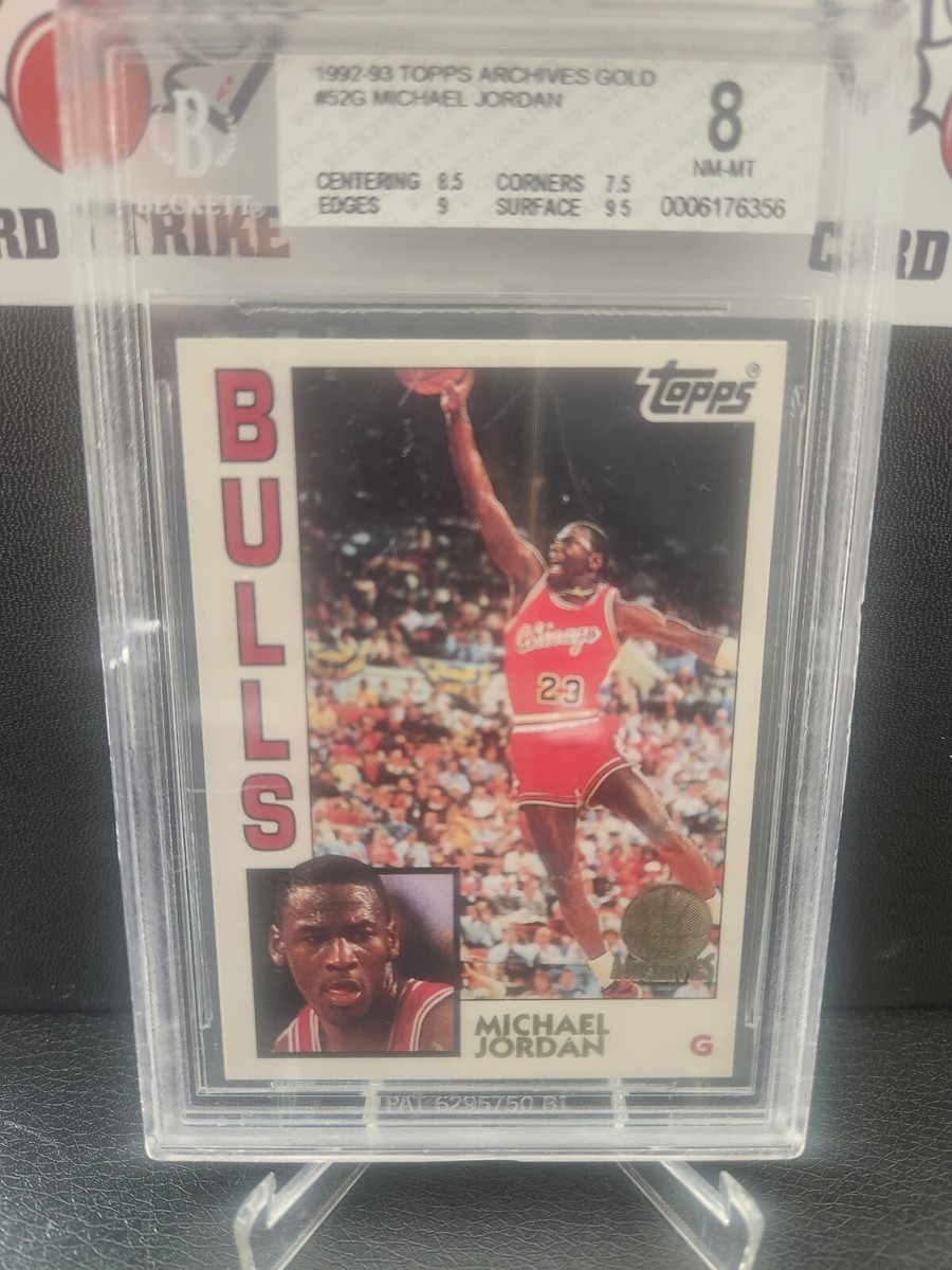 1992 Topps Archives GOLD Michael Jordan #52G BGS 8 | eBay