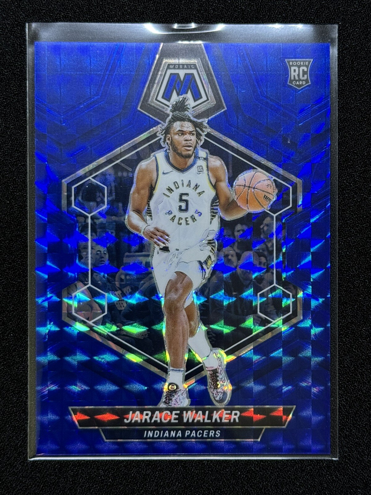 2023-24 Panini Mosaic - Jarace Walker (RC) Blue Mosaic Prizm /199 #210 Pacers