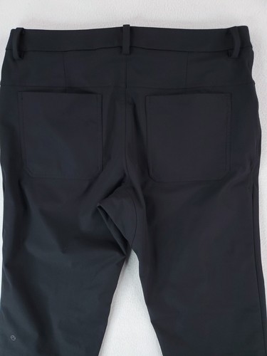 Lululemon ABC Pant Mens 36x34 Black Regular Straight Performance Golf Athleisure - Picture 5 of 14