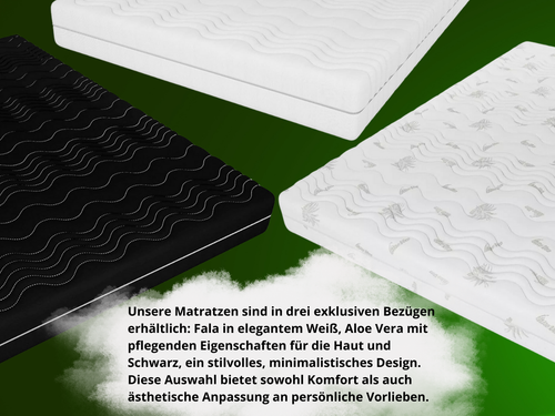 Schaum-Kokosmatratze Kokos sylver 140X200X10 cm, Matratze H3/H4, Farbe: Weiß - Bild 4 von 7