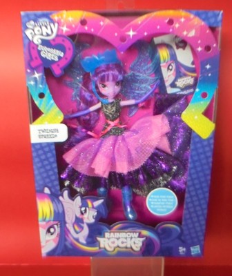 MY LITTLE PONY EQUESTRIA MÄDCHEN PUPPE TWILIGHT SPARKLE RAINBOW ROCKS HASBR0 DELUXE