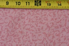 By 1/2 Yd, Pink Vines on Pink, P&B/Montgomery/2004/"Around the Garden", P4804