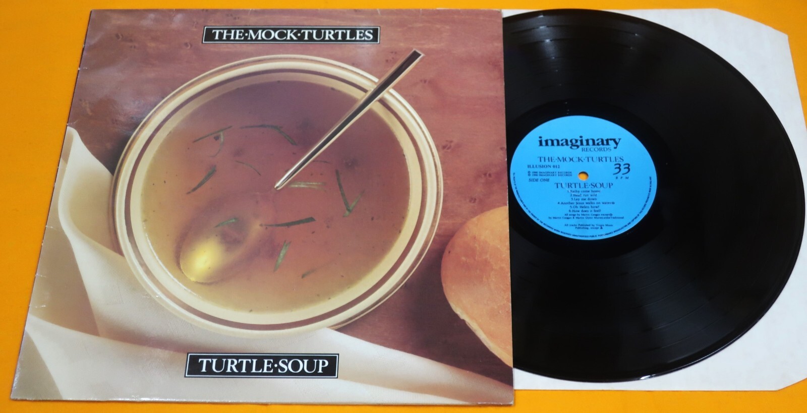 The Mock Turtles ‎– Turtle Soup LP  Imaginary ‎– ILLUSION 012 Blue Label UK