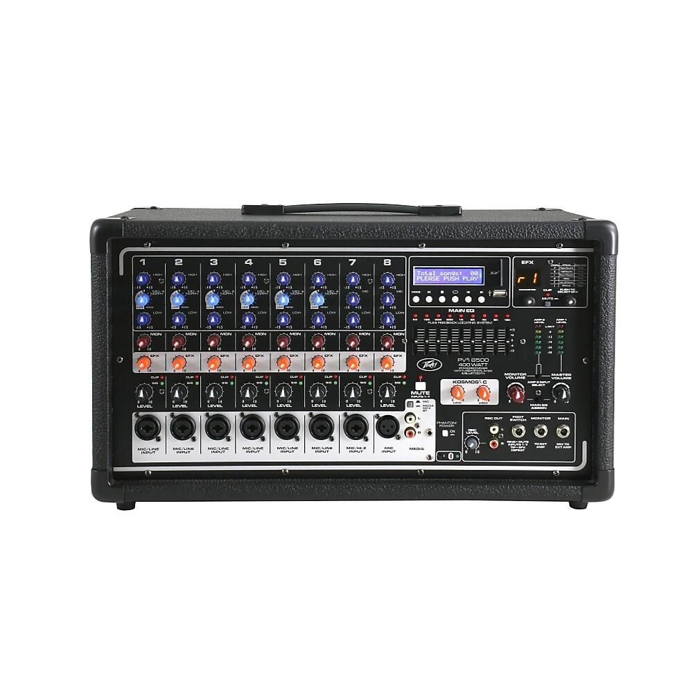 8-канальная акустическая головка Peavey PVi 8500 мощностью 400 Вт с Bluetooth и FX
