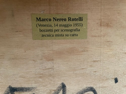 Scena teatro Bozze "Pantalone" - Marco Nereo Rotelli (No Schifano,Festa,Angeli) - Foto 5 di 5