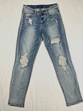 Judy Blue Womens Jeans Size 3/26  Blue Boyfriend Fit Denim Distressed JB82169LT
