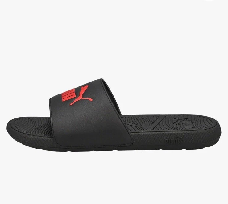 PUMA Uomo Cool Cat 2.0 BX Sandalo Slide Nero Rosso 9 Medium US