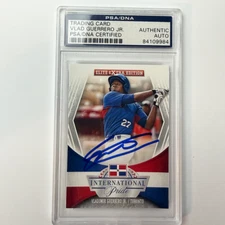 Vladimir Guerrero Jr Signed 2015 Panini Elite Extra Inter Pride #20 PSA Auto Aut