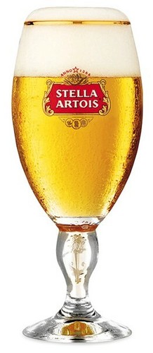 Personalised Stella Artois Branded Pint Glass Chalice 20oz Nucleated & Gift Box - Picture 3 of 7