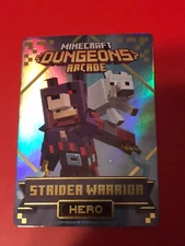 Minecraft Dungeons Arcade Series 4 (#102 Hero: Strider Warrior) Holofoil Card