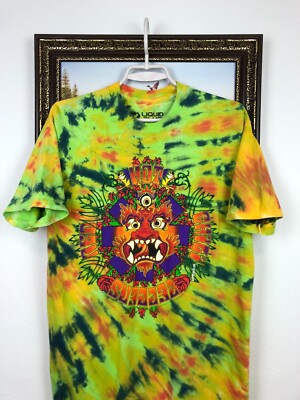 RHCP Red Hot Chili Peppers Tie Dye Band Shirt Liquid Blue Tee Rare 