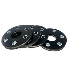 Set of 4 Rhino Bush Hog Hardee Rotary Cutter Flex Coupler Rubber Discs & Bushing