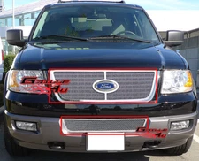 Fits Ford Expedition Stainless Mesh Grille Combo 03-06