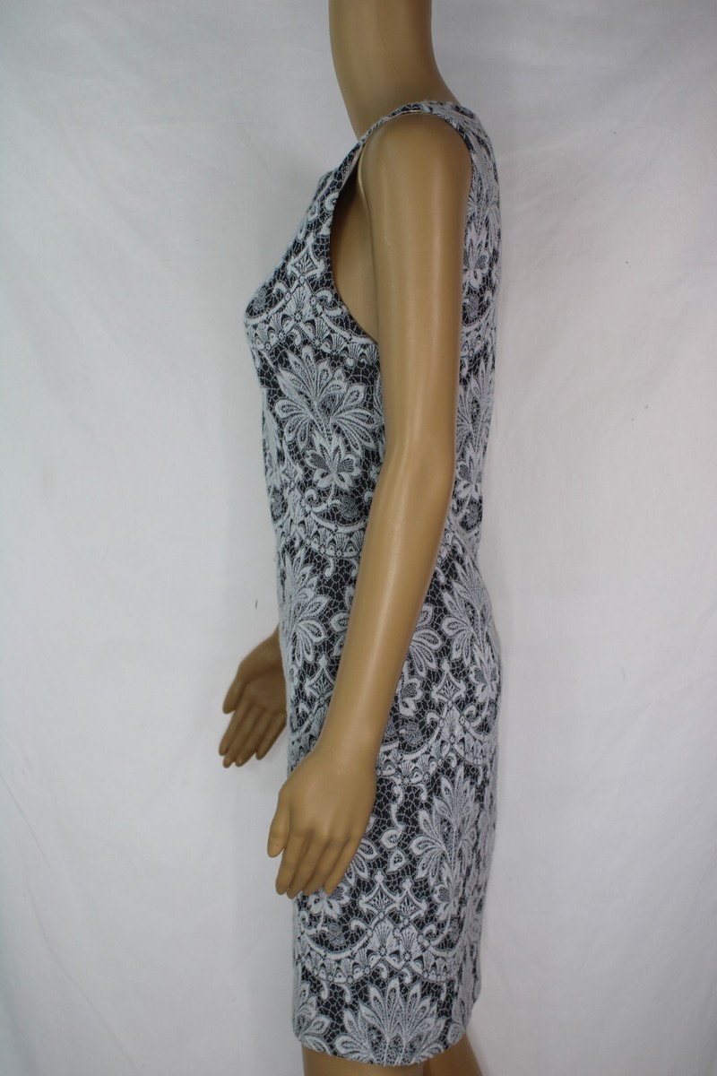 Alice + Olivia Floral Llace Print Black & White Dress - Size 6 | eBay Alice + Olivia Floral Llace Print Black & White Dress - Size 6 | eBay